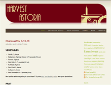 Tablet Screenshot of harvestastoria.com